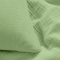 Наволочка Cosas Forest муслінова 40х60 см світло-зелена (017Muslin_Forest_40x60) - мініатюра 2