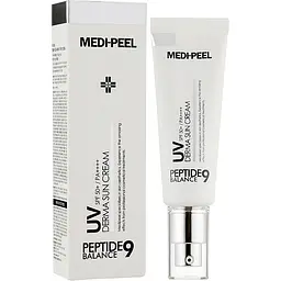 Сонцезахисний крем Medi-Peel Peptide 9 UV Derma Sun Cream SPF50+ PA+++, з пептидами. 50 мл - мініатюра 2