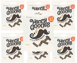 Лакричні цукерки Henry Goode's Superbly Soft Black Liquorice Bag 140г - мініатюра 5