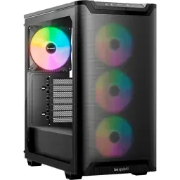 Корпус be quiet! Pure Base 501 LX, Airflow Black, Midi Tower, без БЖ, для ATX, Micro ATX, Mini ITX, Type-C, 2xUSB 3.2, макс. CPU-178 мм/VGA-368 мм, 4x120 мм Light Wings 3 PWM, бічна панель із загартованого скла (BGW78)