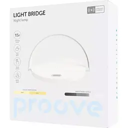 Нічний світильник з бездротовою зарядкою Proove Light Bridge White (PLLB05102002) [124216] - мініатюра 4