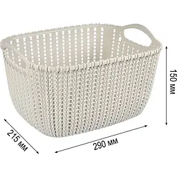 Кошик Stars Plast бежевий 10 л (94260/беж) - мініатюра 3