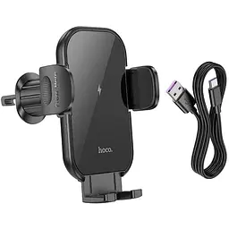 Тримач HOCO Journey wireless fast charging HW4 (air outlet) - мініатюра 7