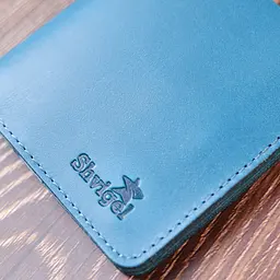 Шкіряне вінтажне портмоне Shvigel 16605 сине - мініатюра 10