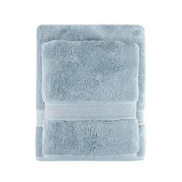 Рушник махровий Lotus Home - Grand soft twist blue блакитний 50x90 - мініатюра 2