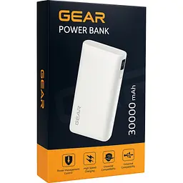 Батарея універсальна GEAR 30000mAh, PD/100W, black (DL302C) - мініатюра 3