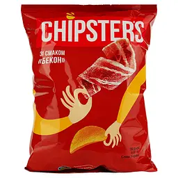 Чипсы Chipster's со вкусом бекона 130 г (717413)