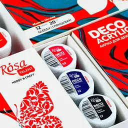 Набір акрилових фарб для декору глянцевий 12×20 мл Rosa TALENT - мініатюра 6