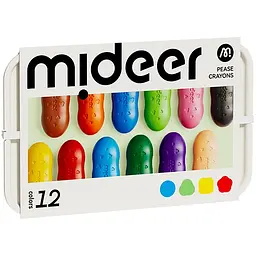 Крайони Mideer у вигляді квасолі 12 кольорів (MD6220)