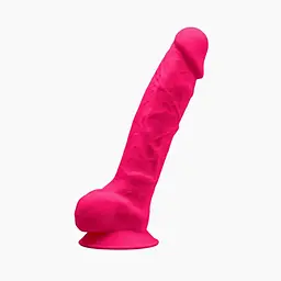 Двошаровий фалоімітатор SilexD Vetus Model 1 size 8 in, 21.5х4.2 см (рожевий) - мініатюра 2