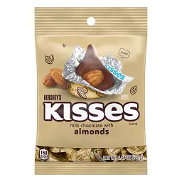 Шоколадні цукерки Hershey's Kisses Milk Chocolate з мигдалем 127 г