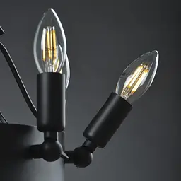Люстра Brille лофт підвісна E14 40W BK (BL-397S/12) - мініатюра 3