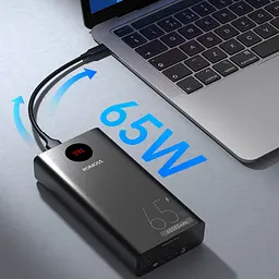 Акумулятор портативний зовнішній Romoss 40000mAh PEA40 Pro PD 65W (PEA40-282-2183H) - мініатюра 7
