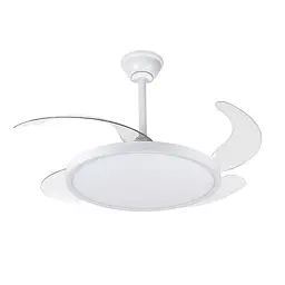 Люстра вентилятор стельова LED Levistella 7943043 (42) WH, 40W, білий, сучасний стиль, з пультом, діаметр 1050 мм