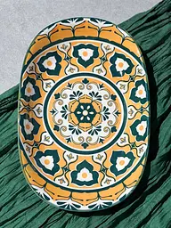 Тарілка овальна, оранж, 28x18,5x3,5 см "Тригір'я"