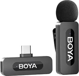 Бездротовий мікрофон BOYA BY-V10 USB-C для Android і ноутбука, шумозаглушення, 9 год