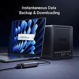 Перехідник USB 3.0 Type-C --> Ethernet RJ45 2.5Gb CM648 Ugreen чорний - мініатюра 4