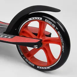Самокат Best Scooter 89х52х90 см Чорно-червоний 000231488 - мініатюра 4