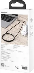 Кабель Baseus Cafule Series Metal Cable Type-C to Type-C 100W 1m CATJK-C01 Black - мініатюра 3