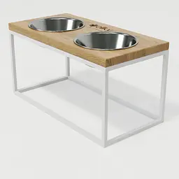 Hollky Base L — миски на підставці для середніх і великих собак (2 × 0,95 л, висота 20 см) - мініатюра 8