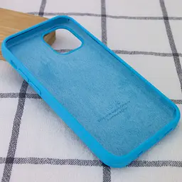 Чохол Silicone Case Full Protective (AA) для Apple iPhone 13 mini (5.4) Блакитний / Blue - мініатюра 3