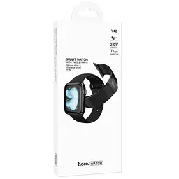 Смарт-годинник Hoco Y42 Smart sports watch (call version) Black - мініатюра 4