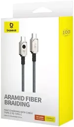 Кабель Baseus Unbreakable Series Fast Charging Cable Type-C to Type-C 100W 1m P10355800221-00 White - мініатюра 4