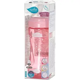 Дитяча пляшечка Nuvita 6052 Mimic Cool антиколікова 4+ 330 мл рожева NV6052PINK - мініатюра 3