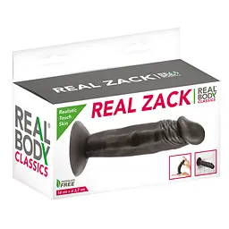 Фалоімітатор Real Body Real Zack 16 см чорний - мініатюра 5