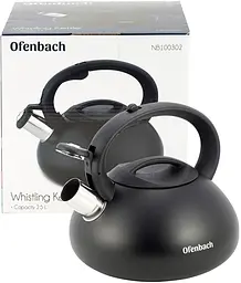 Чайник Happy Kettle з нержавіючої сталі зі свистком матовий Ofenbach 19.5 см kuh0006803 - мініатюра 6