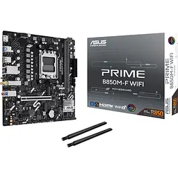 ASUS Материнська плата PRIME B850M-F WIFI sAM5 B850 2xDDR5 M.2 HDMI Wi-Fi BT mATX - мініатюра 10