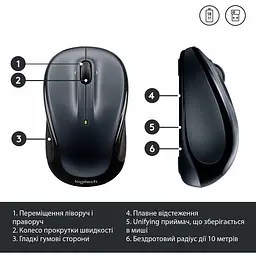 Миша комп'ютерна Logitech M325s Black (910-006822) - мініатюра 9