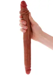 Фалоімітатор Get Real Foreskin D-Dong, 40 см (коричневий) - мініатюра 3