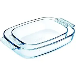Форма для выпекания Pyrex Classic прямоугольная набор 2 шт 2.6 л 1.9 л (912S967/7045)