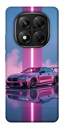 TPU чехол Demsky Pink neon car для Xiaomi Redmi Note 14 Pro 5G