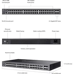 Комутатор мережевий TP-Link SG3452 - мініатюра 7