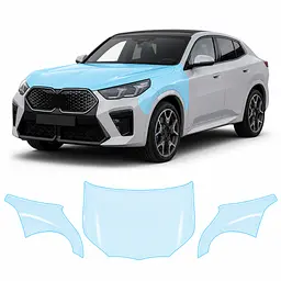 Антигравійна захисна бронеплівка за лекалами для BMW iX2 U10 2023- капот і передні крила