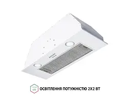 Витяжка Perfelli BI 7652 WH 1000 LED - мініатюра 6
