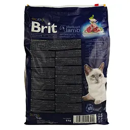 Сухий корм для стерилізованих котів Brit Premium by Nature Cat Sterilized Lamb з ягням 8 кг - мініатюра 4
