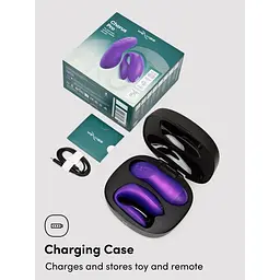 Вібратор We-Vibe Chorus Pro Cosmic Purple для пар зі смарт-управлінням - мініатюра 19