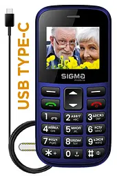 Телефон Sigma Comfort 50 CF115 Easy Blue UA UCRF - мініатюра 3