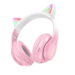 Навушники Bluetooth Hoco W42 Cat Ears over-ear BT headphones Pink