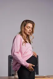 Світшот для майбутніх мам з секретом годування Santa Fe L-XL (46-48) Lullababe Рожевий - мініатюра 2