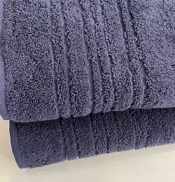 Рушник махровий Ecotton 140х70 см 1 шт. синій (22615) - мініатюра 2