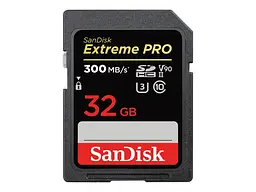Картка пам'яті SDHC SanDisk Extreme Pro 32 Gb class 10 UHS-II U3 V90 (300 Mb/s) - мініатюра 2