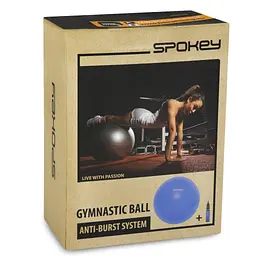 Гімнастичний м'яч для спорту з насосом Spokey 55х55 см fit0009136 - мініатюра 6