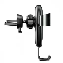 Тримач в машину з бездротовим ЗП Baseus Metal Gravity Car Mount (Air Outlet Version) 1.7A QC3.0 сірий (17217) - мініатюра 8