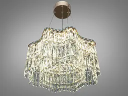 Підвісна люстра LED Diasha 576/500G золото 68 Вт - мініатюра 3