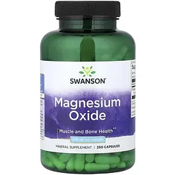 Мінеральна добавка Swanson Magnesium Oxide 200 мг 250 капсул