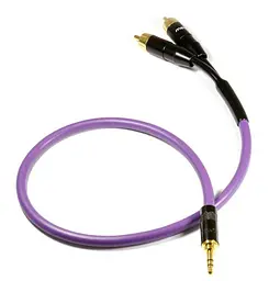 Інтерфейсний кабель MiniJack 3.5 mm-2хRCA Melodika MDMJ2-R20 Purple Cable 2m - мініатюра 2